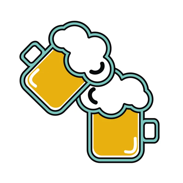 Tasse de bière boisson — Image vectorielle