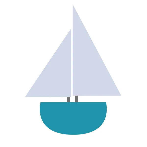 Diseño de juguete de barco — Vector de stock