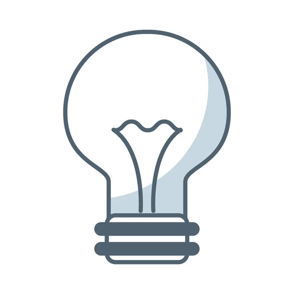 Bulb light flat icon — Stock Vector