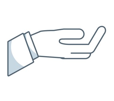 el insan düz çizgi simgesi