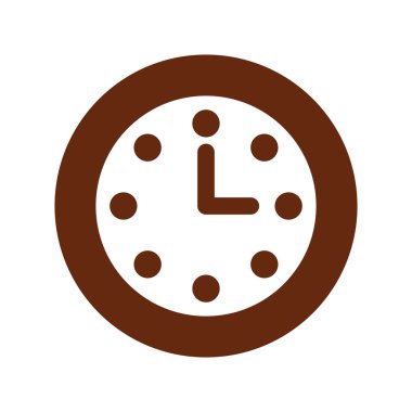 saat saat izle düz simgesi