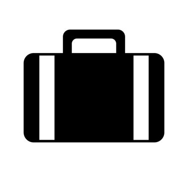 Portföy düz satırı simgesi