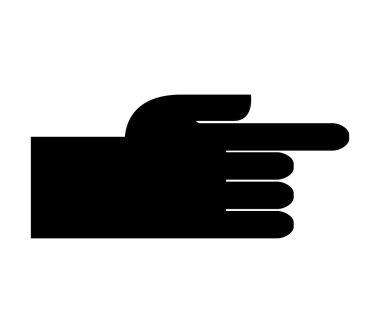 el insan düz çizgi simgesi