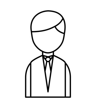 işadamı avatar satırı simgesi