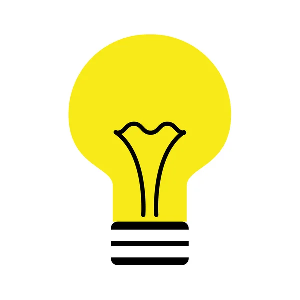 Lamp licht platte pictogram — Stockvector