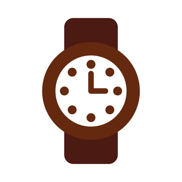 시간 시계 시계 평면 아이콘 — 스톡 벡터