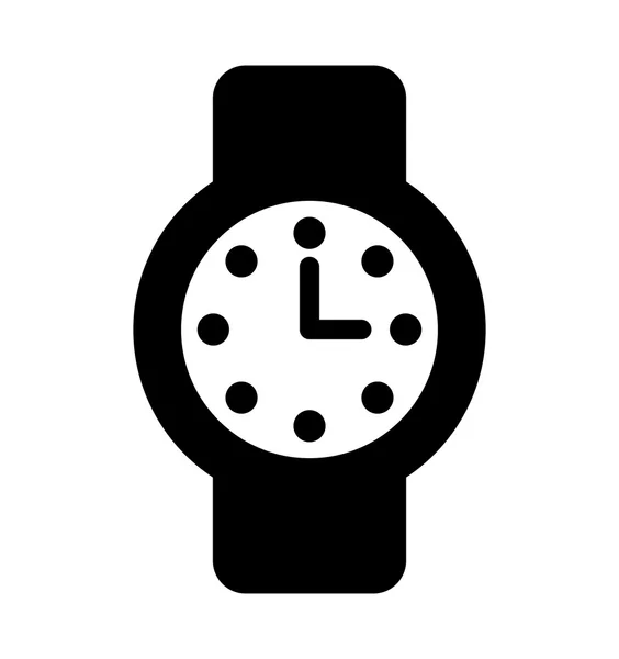 Reloj de tiempo reloj icono plano — Archivo Imágenes Vectoriales