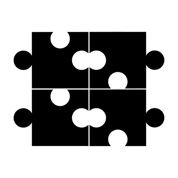 퍼즐 조각 게임 라인 아이콘 — 스톡 벡터