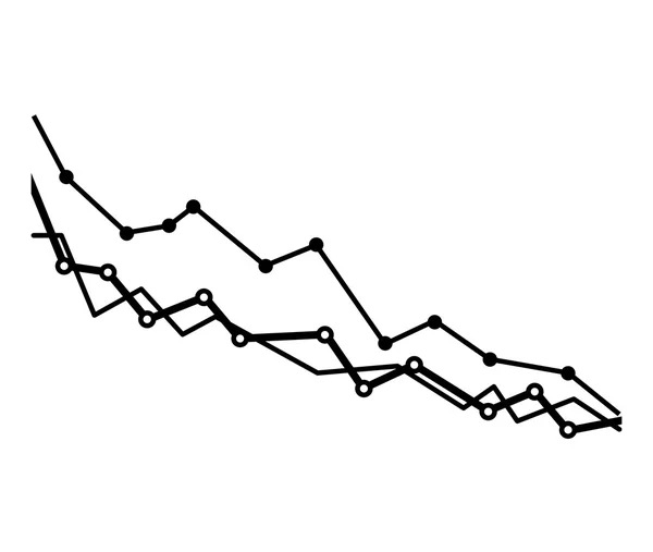 Ícone gráfico de crescimento de seta — Vetor de Stock