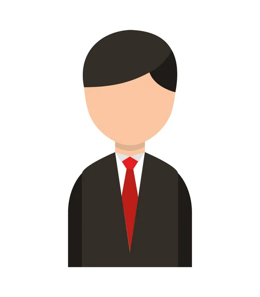 Uomo d'affari avatar linea icona — Vettoriale Stock