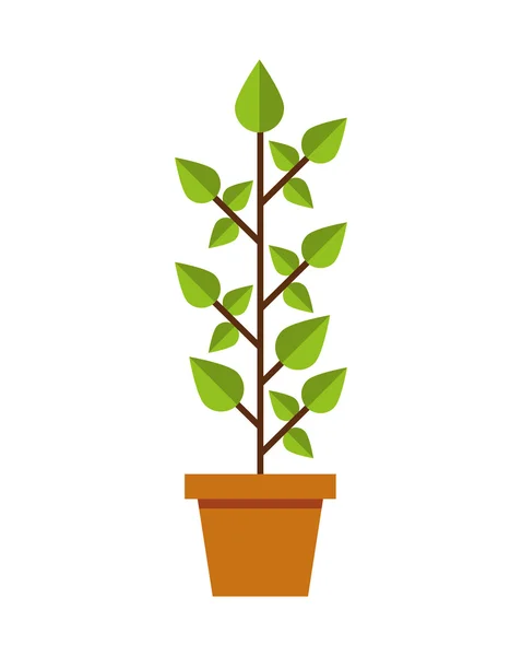 Символ экологии растений — стоковый вектор