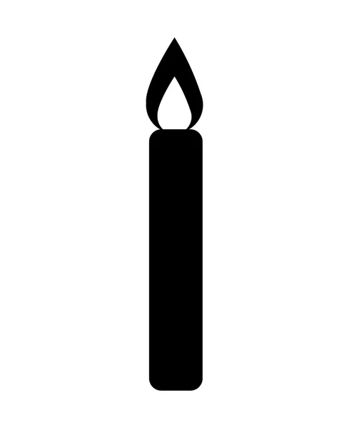 Изолированная икона дня рождения свечи — стоковый вектор