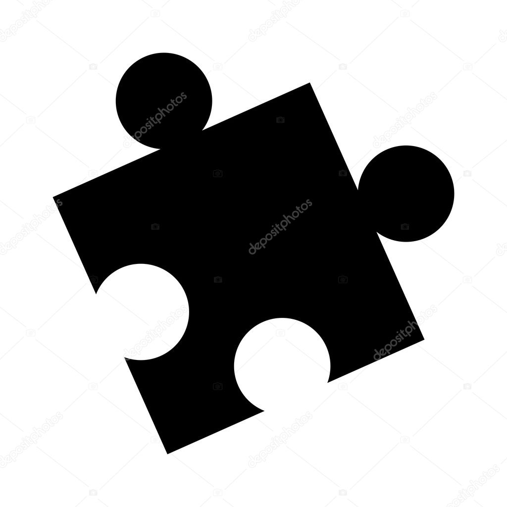 puzzle piece game line icon