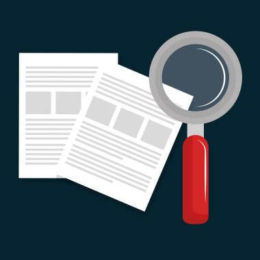 belge arama Büyüteç kağıt