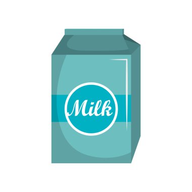süt kutusu karton izole simgesi