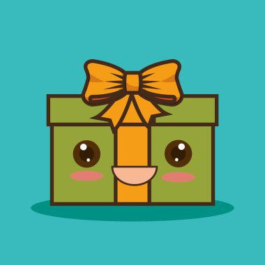 Noel hediye karakter kawaii stili