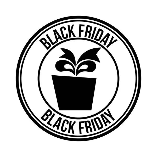 Black friday sale commerce — Stock Vector