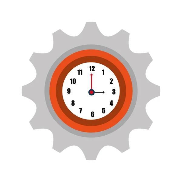 Time clock watch icon — Stock Vector
