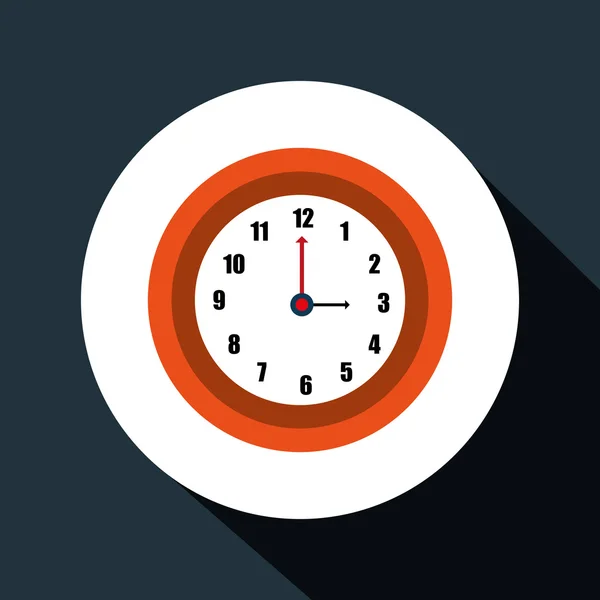 Orologio a tempo icona orologio — Vettoriale Stock