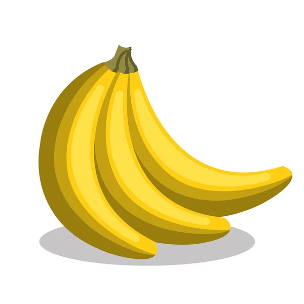 Delicious fruit banana isolated icon — Stock Vector