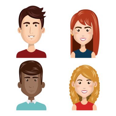 genç insanların avatarları ayarla