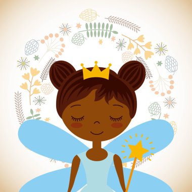 sevimli küçük peri karakter