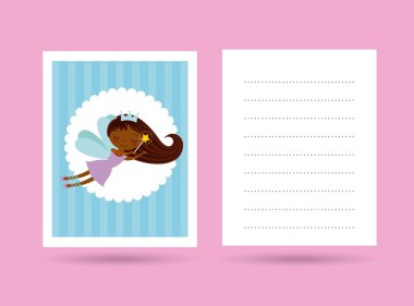 sevimli küçük peri karakter