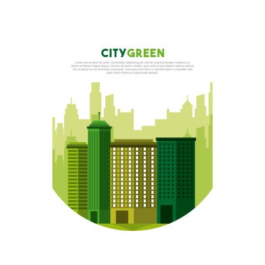 Şehir yeşil ekoloji cityscape