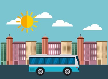 Cityscape binalar manzarası arka plan