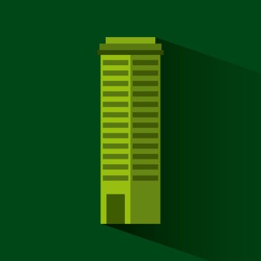 Yeşil Bina izole simgesi