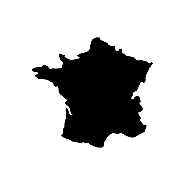 Mapa de Francia geografía icono — Vector de stock