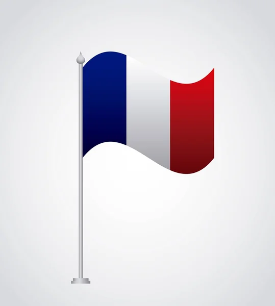 Bandeira da frança cultura clássica — Vetor de Stock