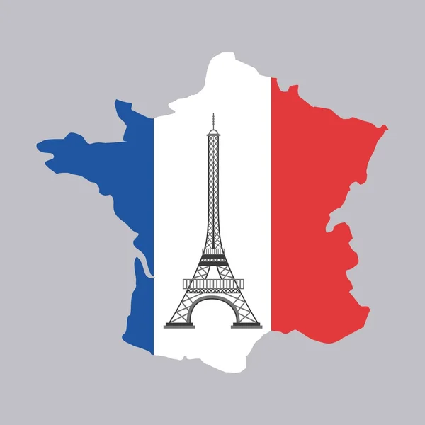 France map geography icon — Stock Vector