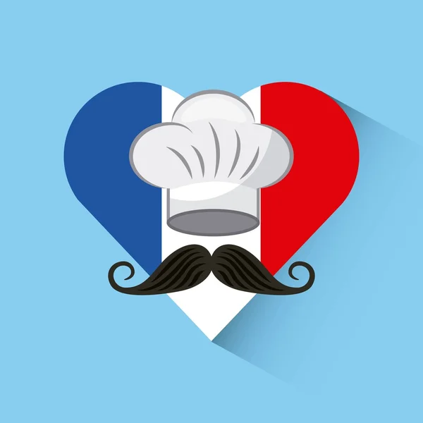 Αγαπούν Γαλλία ταξίδι της καρδιάς — Διανυσματικό Αρχείο