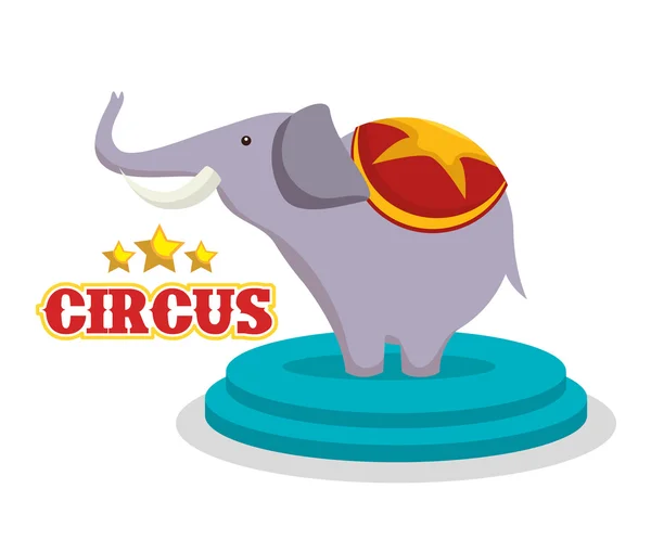 Circus entertainment geweldige show — Stockvector