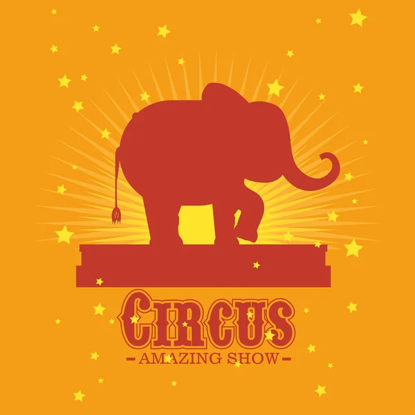 Spectacle de cirque spectacle incroyable — Image vectorielle