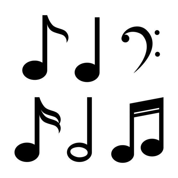 Opmerking muziek pictogram decorontwerp — Stockvector