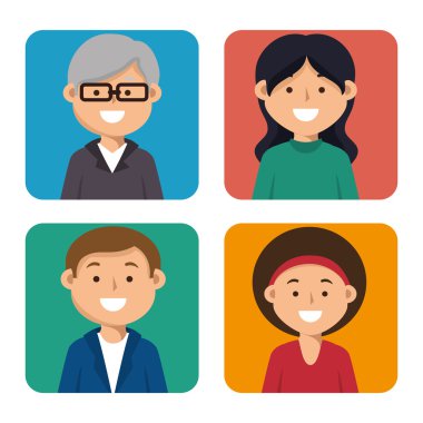 kişi eğitim online simgesi grafik ayarla