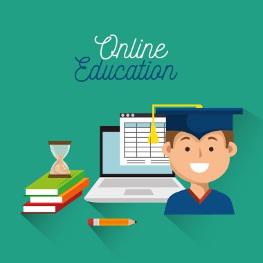 Öğrenci dizüstü kitap eğitim online öğrenci dizüstü kitap simgesi