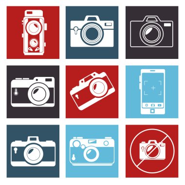 fotoğraf kamera mozaik tasarım grafik