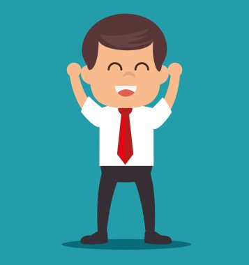 neşeli işadamı başlangıç ilerleme