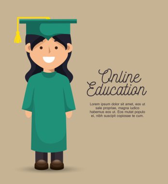 kız öğrenci eğitim online mezuniyet