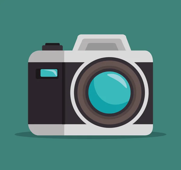 Foto camera lens ontwerp afbeelding — Stockvector