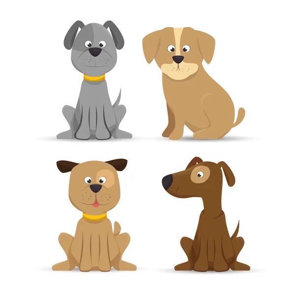 Köpek yavrusu köpek şirin tasarımı simgesi — Stok Vektör