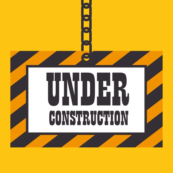 Under construction template icon — Stock Vector
