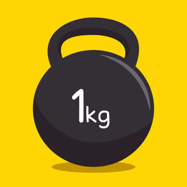 Kettlebell vikt fitness gym — Stock vektor