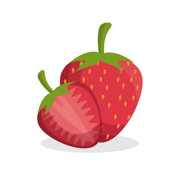 Délicieuse fraise fruits frais — Image vectorielle