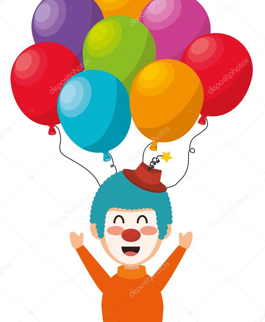 Payaso con globos imágenes de stock de arte vectorial | Depositphotos Payaso con globos imágenes de stock de arte vectorial | Depositphotos