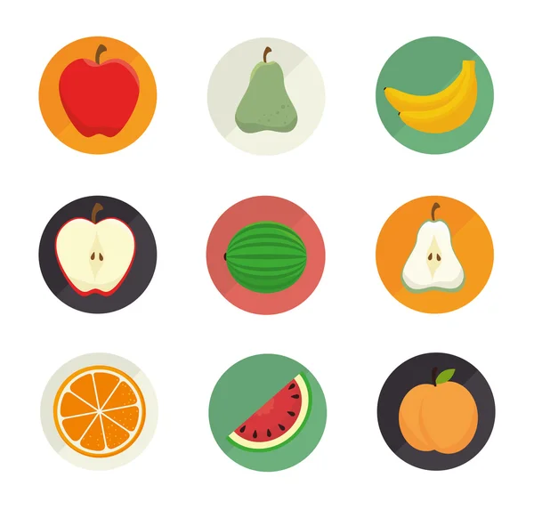 Nutrition healthy food isolated icon — Stockový vektor