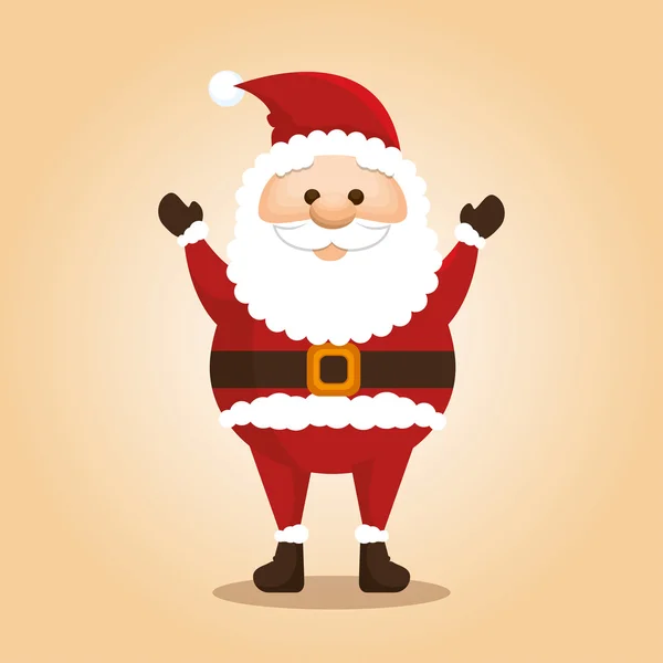 幸せなメリークリスマスサンタクラスのキャラクター — ストックベクタ